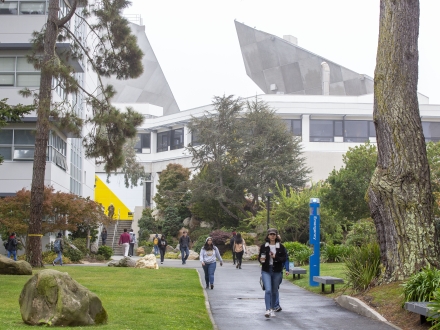 campus walkway